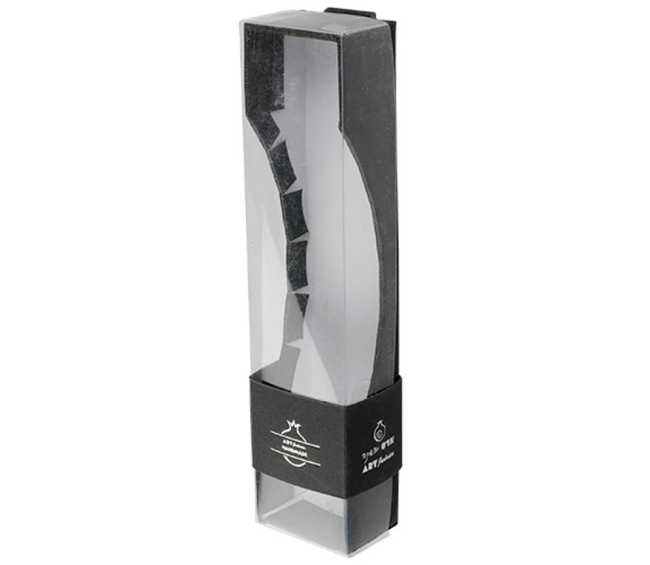Gray Polyresin Mezuzah Case, Decorative Elongated Shin – Choice of Lengths