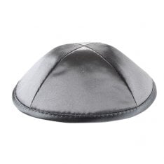 Gray Satin Kippah