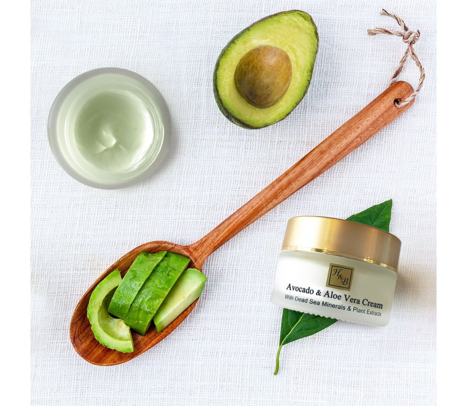 H&B Anti-Aging Avocado and Aloe Vera Cream with Oils and Dead Sea Minerals