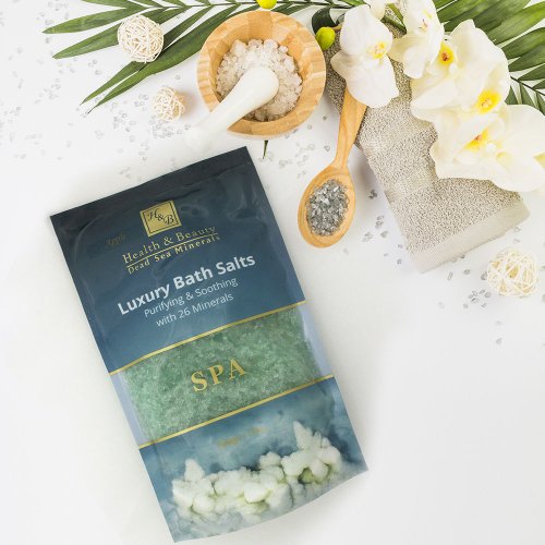 H&B Dead Sea Bath Salts Purifying and Soothing with 26 Minerals