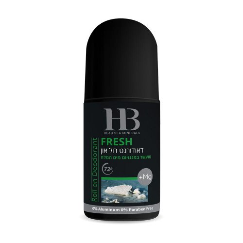 HB Dead Sea Mineral Roll-On Deodorant for Men - Fresh