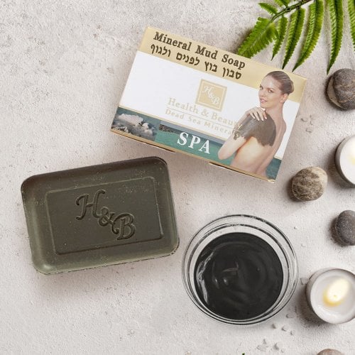 H&B Dead Sea Mud Soap for Face and Body