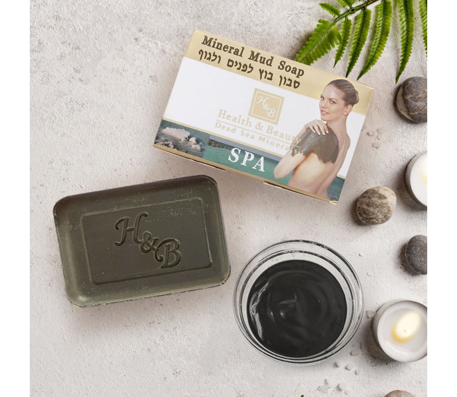 H&B Dead Sea Mud Soap for Face and Body
