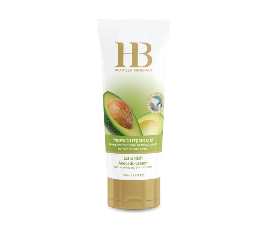 H&B Extra Rich Avocado Cream with Oils, Vitamins and Dead Sea Minerals
