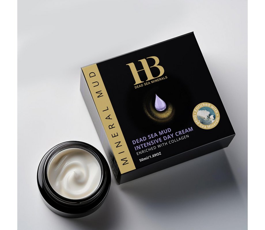H&B Intensive Day Cream enriched with Collagen, Dead Sea Mud and Minerals