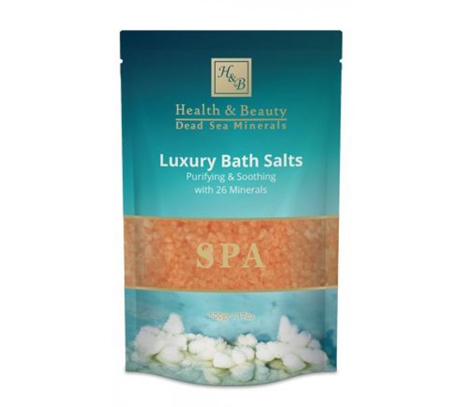 H&B Luxury Bath Salts with 40 Dead Sea Minerals, Orange – Jasmine Aroma
