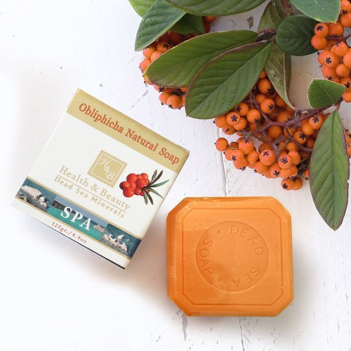 H&B Natural Bar of Soap with Sea Buckthorn and Dead Sea Minerals