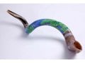 Hand Painted Yemenite Shofar - Grape Cluster