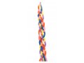 Handmade Braided Beeswax Havdalah Candle - Colorful