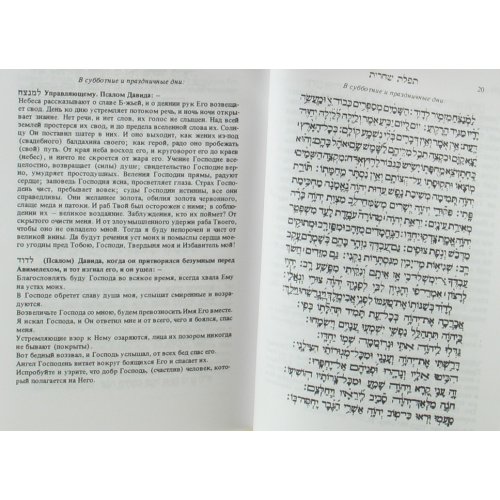 Hard Backed Siddur Prayer Book - Hebrew with Russian Translation