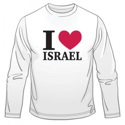 I Love Israel Long Sleeved T-Shirt