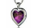 I Love You Framed Heart Pendant By Nano - Silver