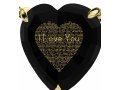 I Love You Heart Pendant By Nano - Gold Plate
