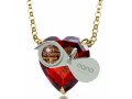 I Love You Heart Pendant By Nano - Gold Plate