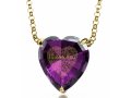 I Love You Heart Pendant By Nano - Gold Plate