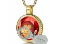 I Love You Pendant By Nano - Gold