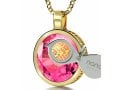 I Love You Pendant By Nano Gold - Gold Plate