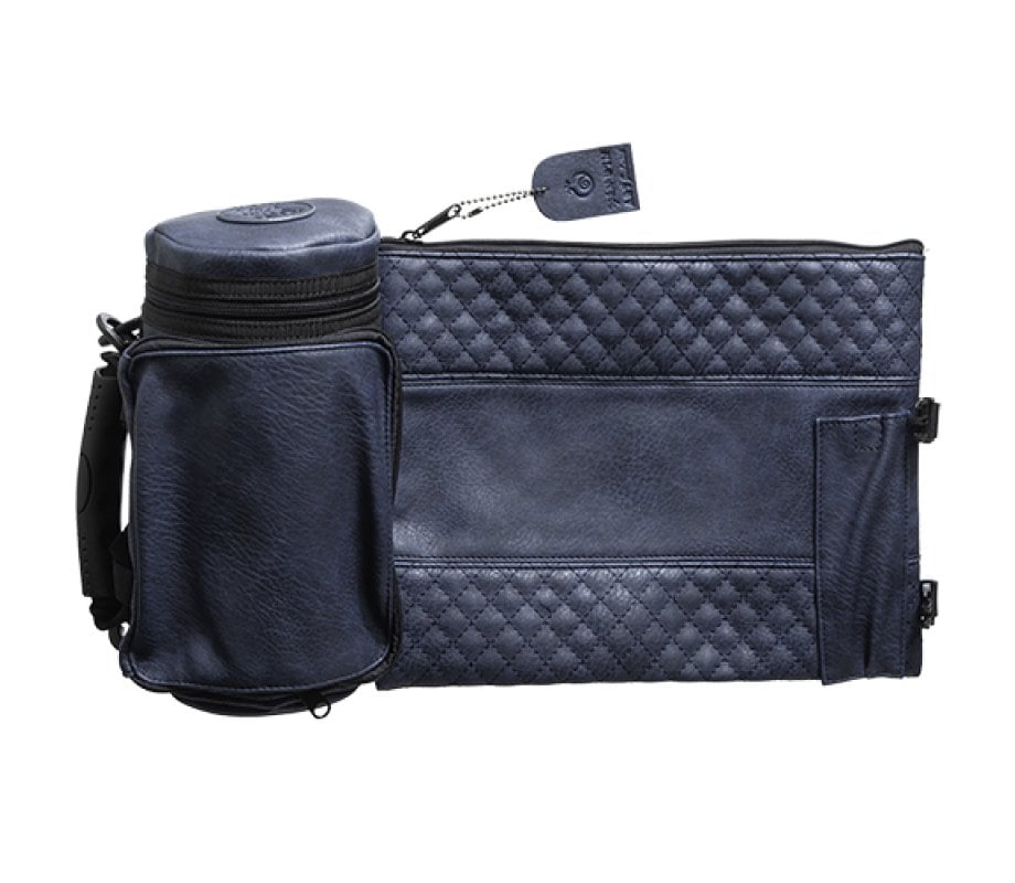 Insulated Weatherproof Tallit and Tefillin Bags, Diamond Design – Blue