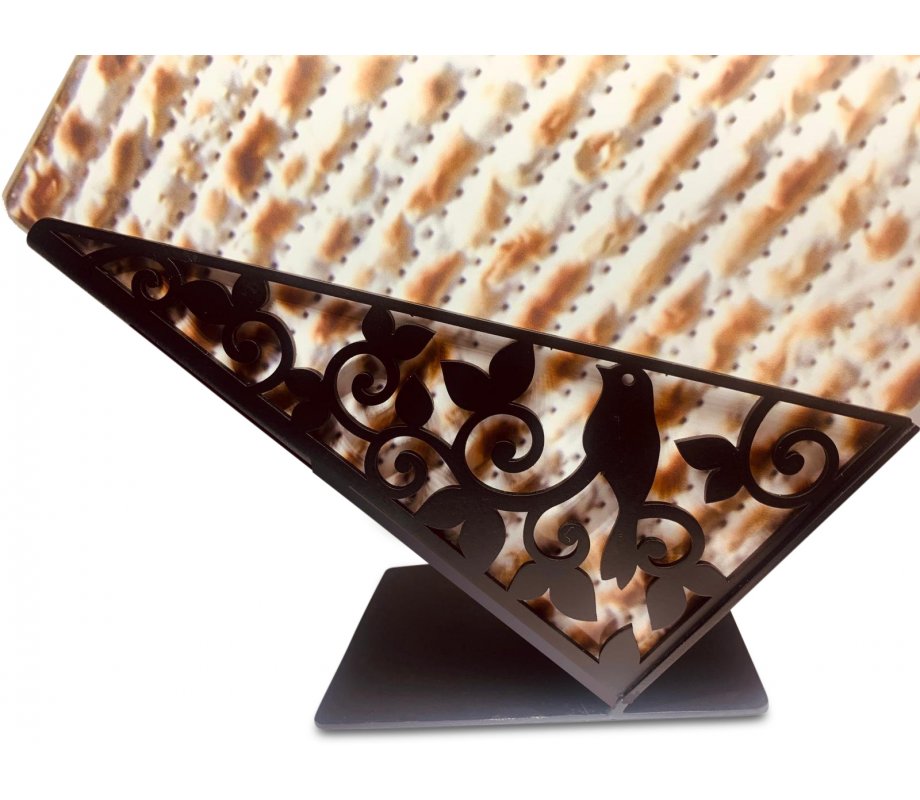 Iris Design Decorative Matzah Crackers Holder
