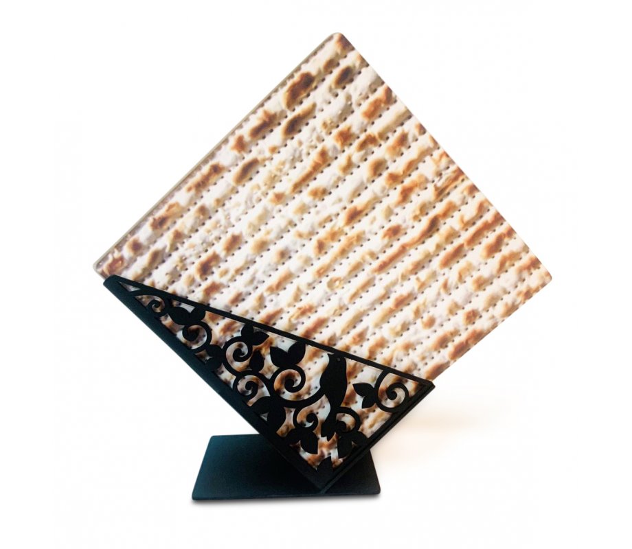 Iris Design Decorative Matzah Crackers Holder