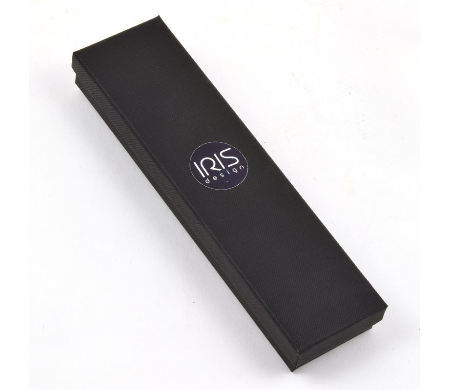 Iris Design Handcrafted Pewter & Enamel Beaded Light Blue Mezuzah Case - Love Birds