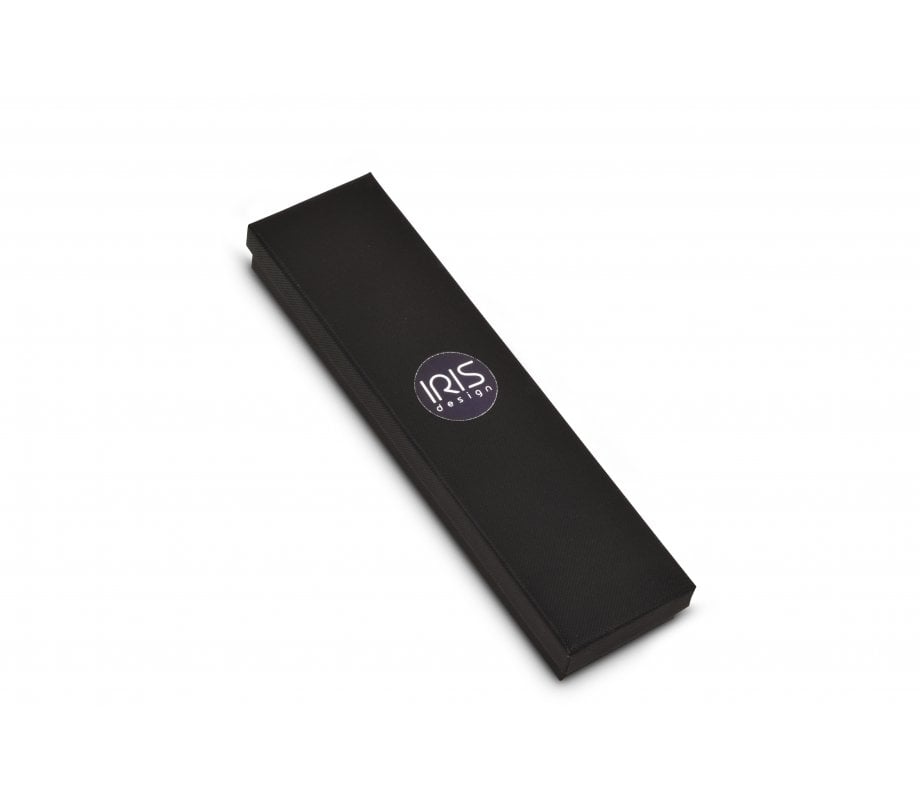 Iris Design Handmade Pewter Enamel Beaded Mezuzah Case - Flowers