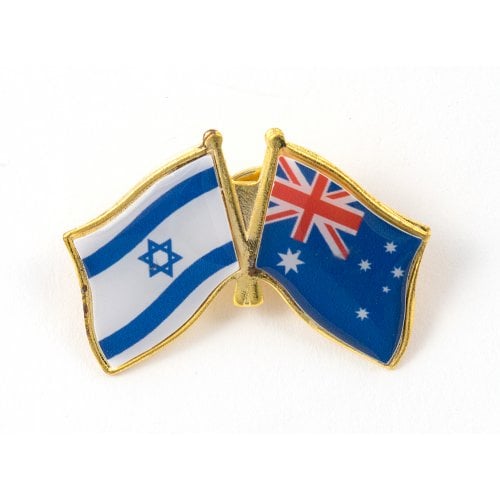 Israel-Australia Flags Lapel Pin