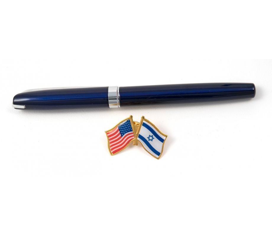 Israel-USA Flags Lapel Pin