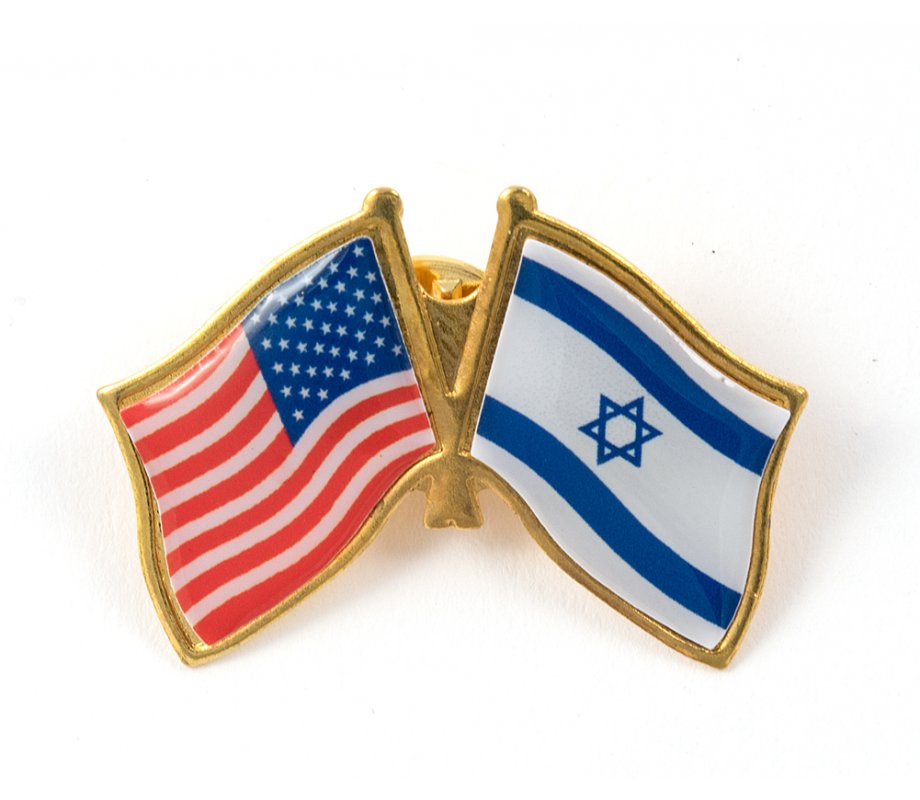 Israel-USA Flags Lapel Pin (Pack of 5)