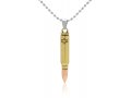 Israeli Army M-16 Rifle Bullet Pendant with Star of David