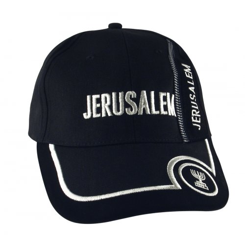 Jerusalem Cap with Menorah Design