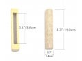 Jerusalem Stone Mezuzah Case, Off-White - 4.3