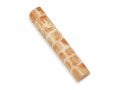 Jerusalem Stone Mezuzah Case with Western Wall Image, Brown and White - 4.3