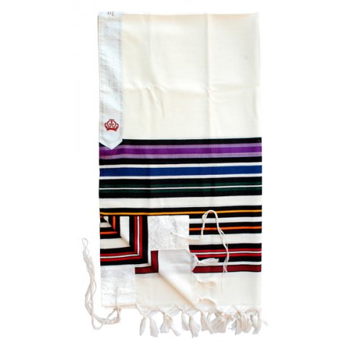 Joseph's Coat Jewish Wool Tallit Prayer Shawl