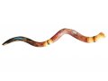 Jumbo Yemenite Hand Painted Shofar - Colorful Jerusalem