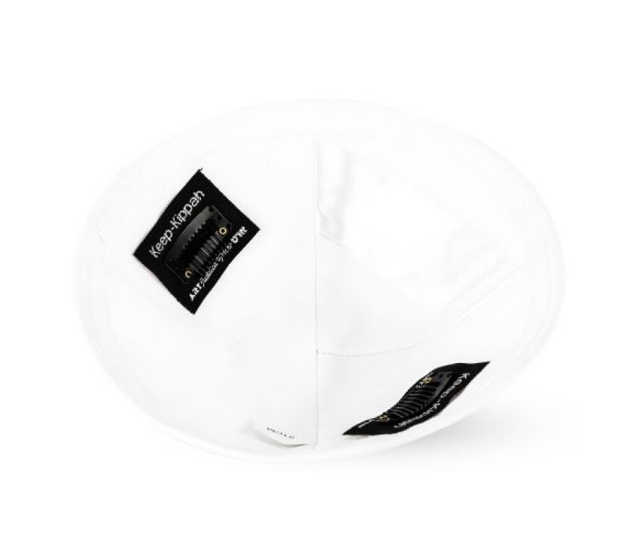 Keep Your Kippah On Your Head, Hidden Clip with 3M Sticker