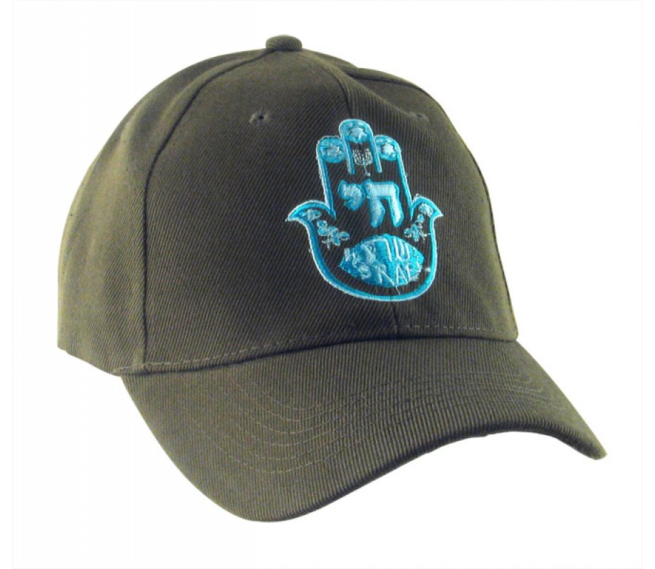 Khaki Hamsa Chai Cap