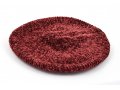 Knitted Women's Snood Beret with Inner Elastic Drawstring - Maroon
