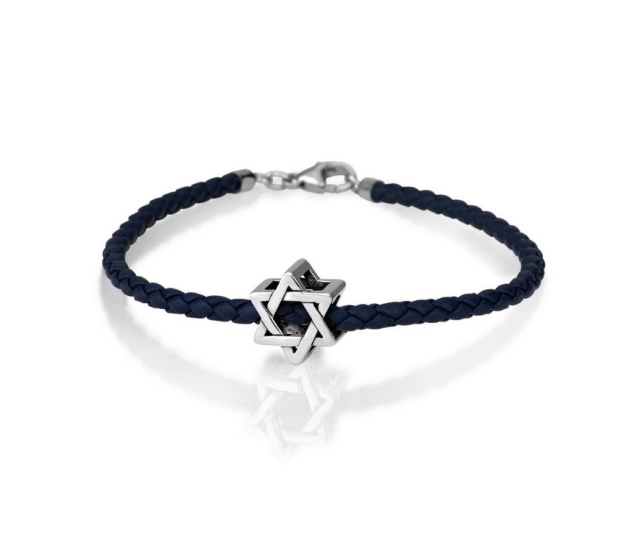 1 White Star Magen David Bracelets STRING Kabbalah Judaica Charm Israel  Jewelry