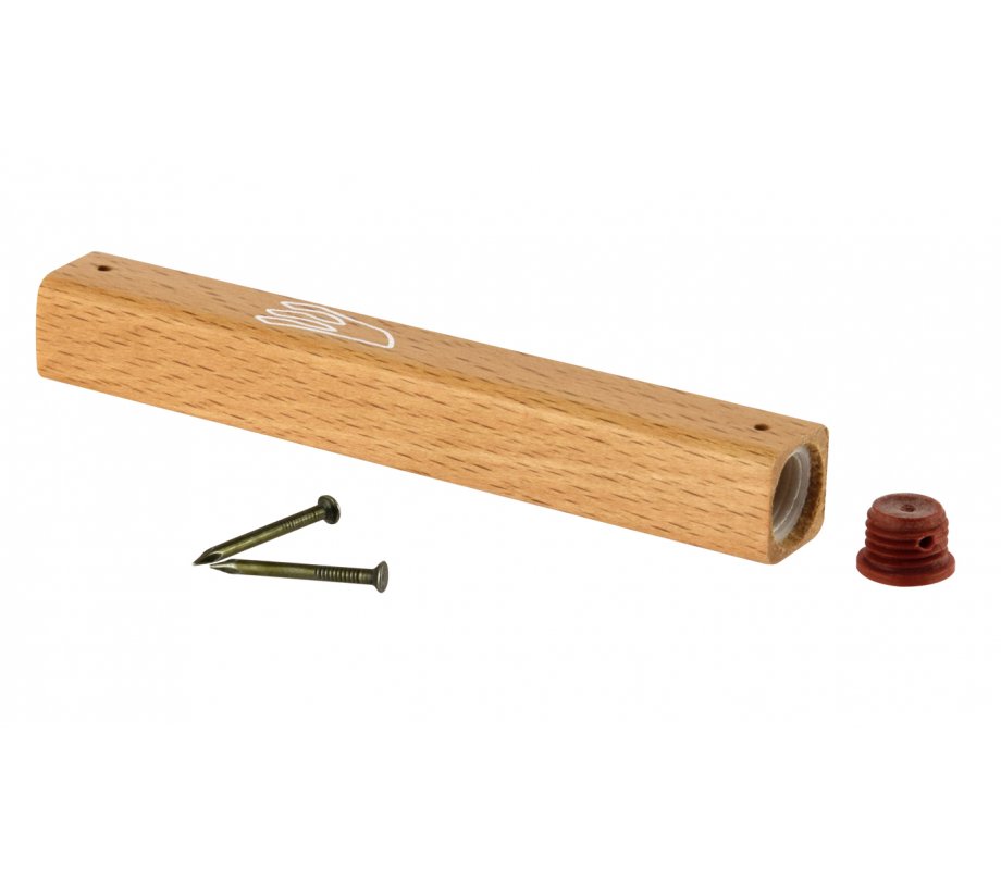 Light Brown Natural Wood Mezuzah Case
