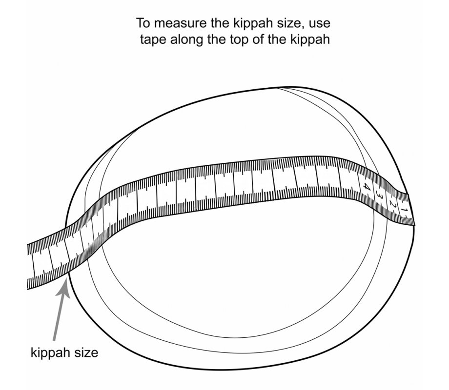 Lively Blue and White Polka Dot Design Fabric Kippah Yarmulke