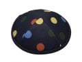 Lively Polka Dot Design Fabric Kippah Yarmulke