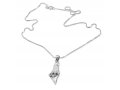 Map of Israel with Star of David 925 Sterling Silver Necklace Pendant