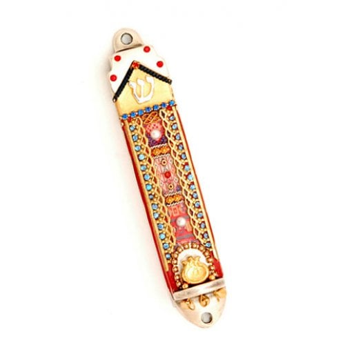 Marrakesh Pomegranate Mezuzah Case by Ester Shahaf