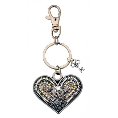 Metalwork Heart Keychain by Ester Shahaf