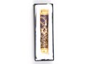 Mezuzah Case with Hamsa, Star of David and Jerusalem Images - Gold and Purple