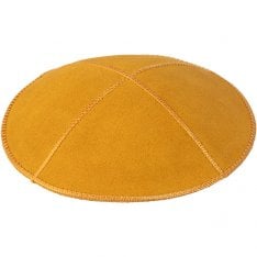 Mustard Color Suede Kippah