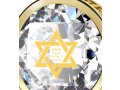 Nano Jewelry Gold Plated Star of David Jewelry with Shema Yisrael Prayer - Clear