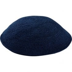 Navy DMC Knitted Kippah