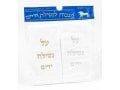 Pair of Hand Washing Netilat Yadayim Towels - Gold and Silver Embroidery